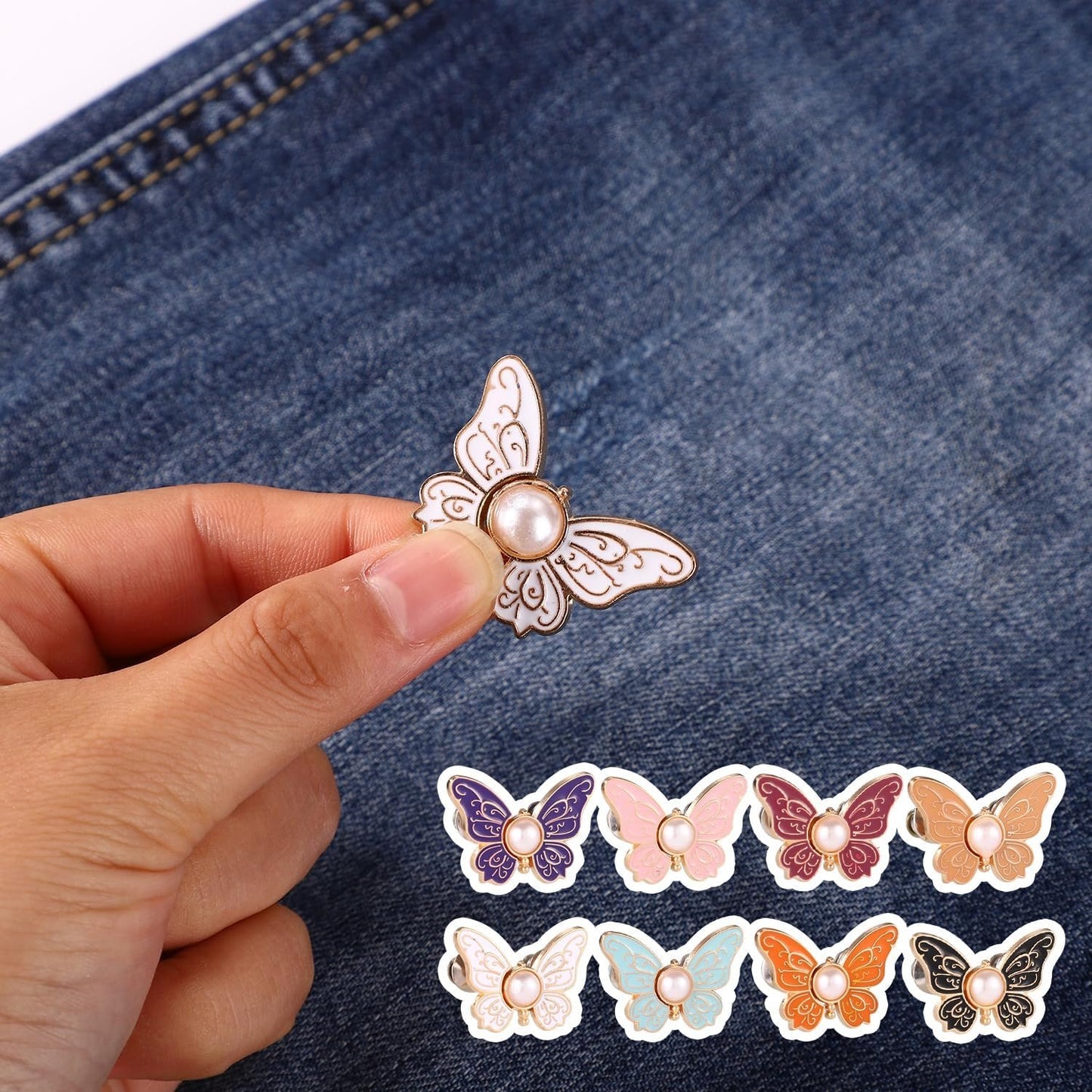 đ„8Pcs Butterfly Pants Waist Tightener