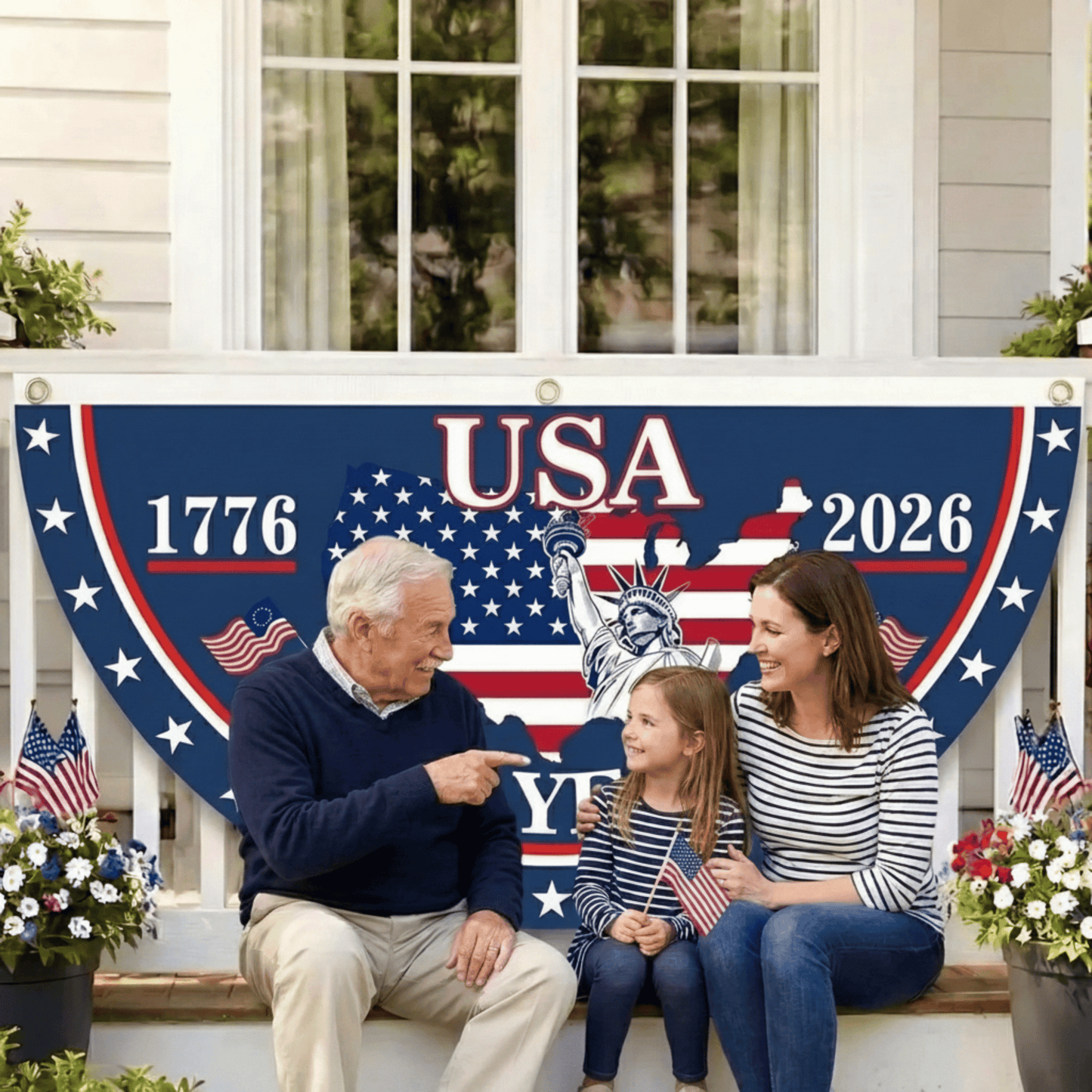 Get Your Porch Ready for America’s 250th — Buy 1 Patriotic Fan Flag, Get 1 FREE