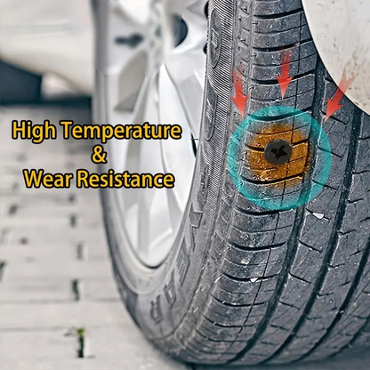 🔥Tire Repair Rubber Nail🚚Free Screwdriver Included